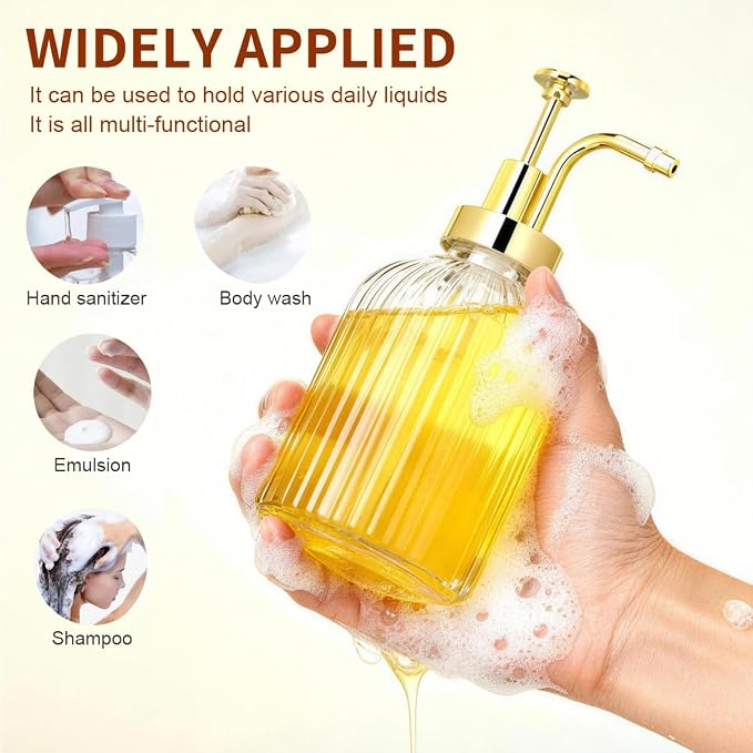 300ml/10 oz Clear Glass Coffee Syrup Dispenser - Image 7