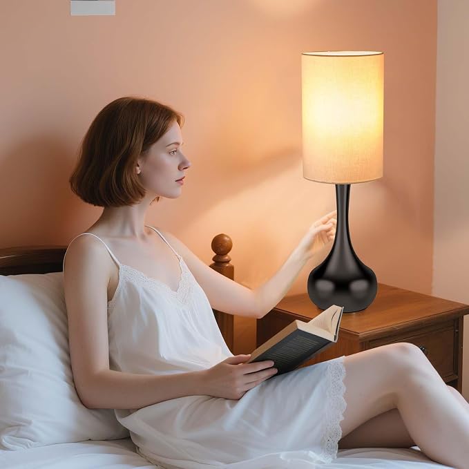 Mid Century Modern Droplet Table Lamp, Touch Control & 3-Way Dimmable, No - Image 4