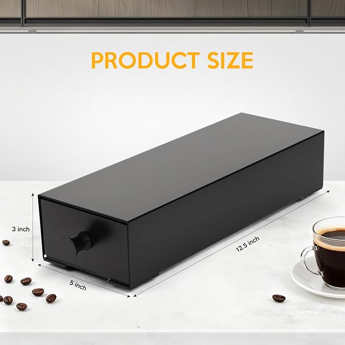 K Cup Coffee Pod Holder Drawer, Single Serve Coffee Pods Drawer K Cup - Image 3