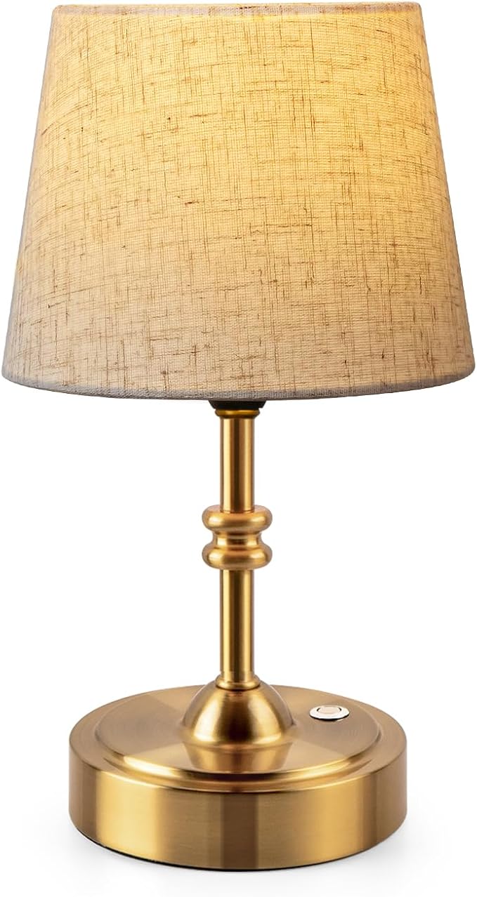 ONEWISH Small Cordless Lamp, Battery Operated Table lamp Dimmable, 4000mAh by onewish
