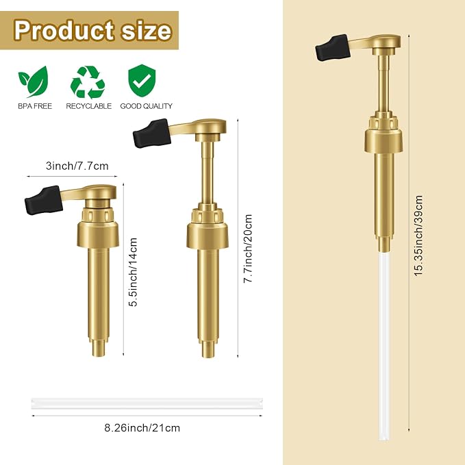 2 Golden Syrup Pump Heads, Exclusively Compatible - Image 4
