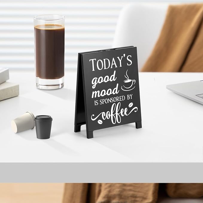 Today's Good Mood Is Sponsored By Coffee Desk Decor Sign Retro Coffees Shop - Image 3