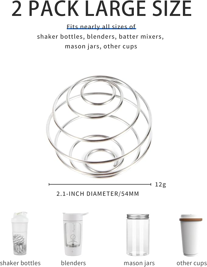 2 Pack Stainless Steel Shaker Ball - Image 2