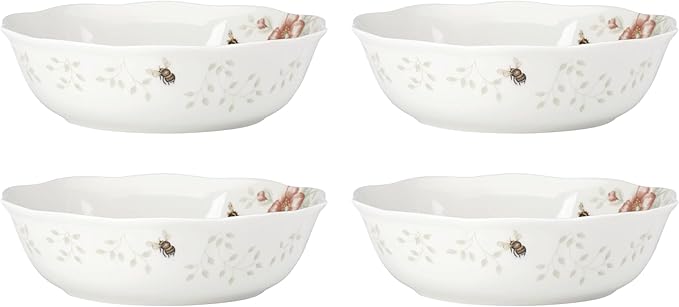 Lenox Butterfly Meadow Soup Bowls Set of 4, Service by Lenox