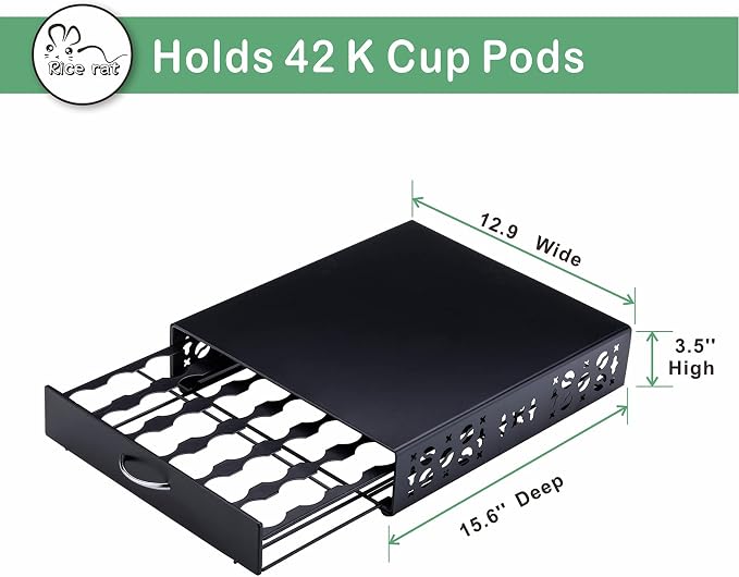 K Cup Pod Holde iron Top Drawer, Coffee Pod Holder Capsule Display Storage - Image 2