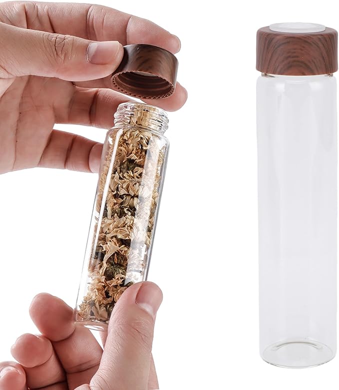 banapoy Single Dose Coffee Bean Storage Tubes, Dosing Glass Vials Tube Display - Image 3