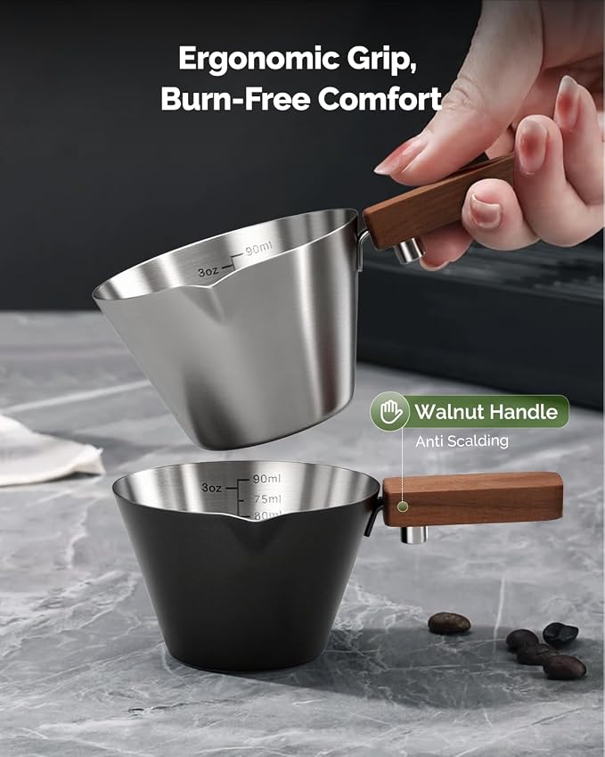 Maestri House Espresso Measuring Cup, Stainless Steel Espresso Shot Cup - Image 5