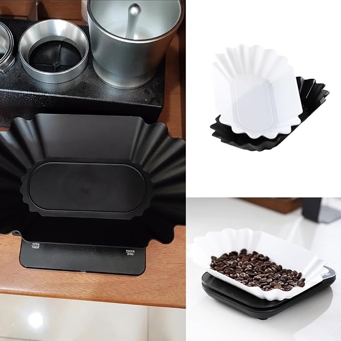 2 Pack Coffee Scale Weight Boats Coffee Bean Weighing Tray Roast Whole Beans - Image 7