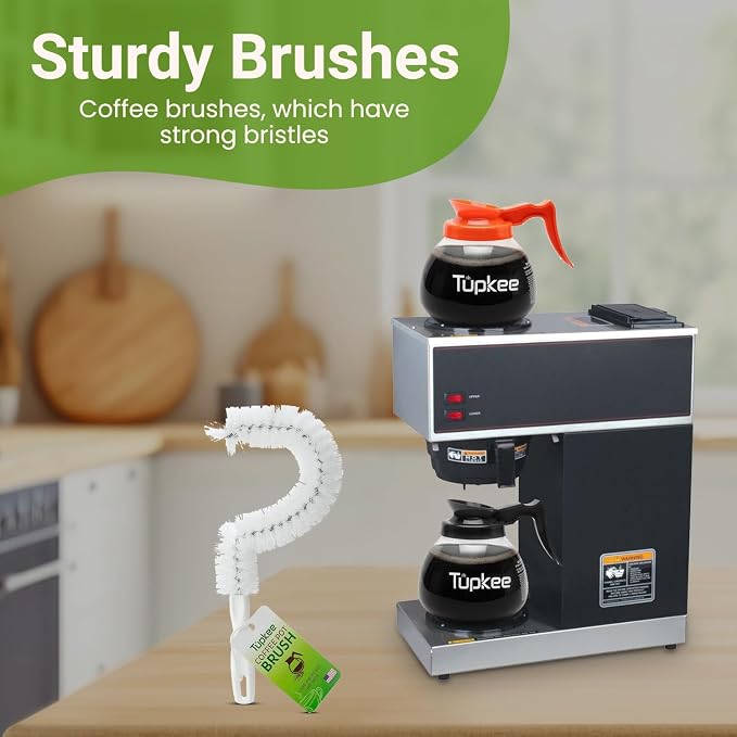 Coffee Pot Cleaning Brush – Non Scratching, Long Lasting Bristles, Curved - Image 4