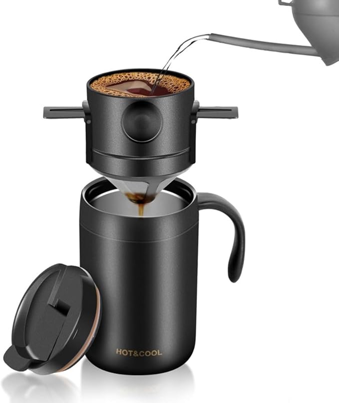 16oz Portable Pour Over Coffee Maker Set by Unknown