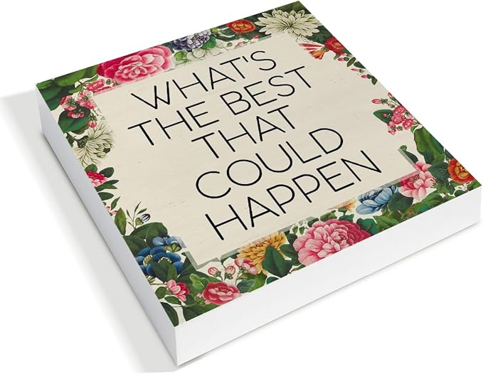 Inspirational Desk Decor Daily Reminder Positive What's the Best That Could - Image 3