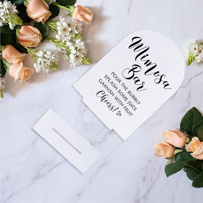 Mimosa Bar Sign Bridal Shower Signs Wedding Bar Sign - Image 5