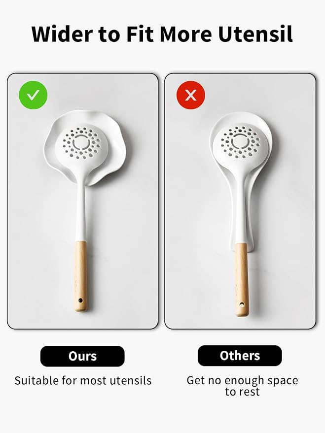 ABRUTY Spoon Rest for Stove Top, Ceramic Spoon Holder for Counter, Modern - Image 5