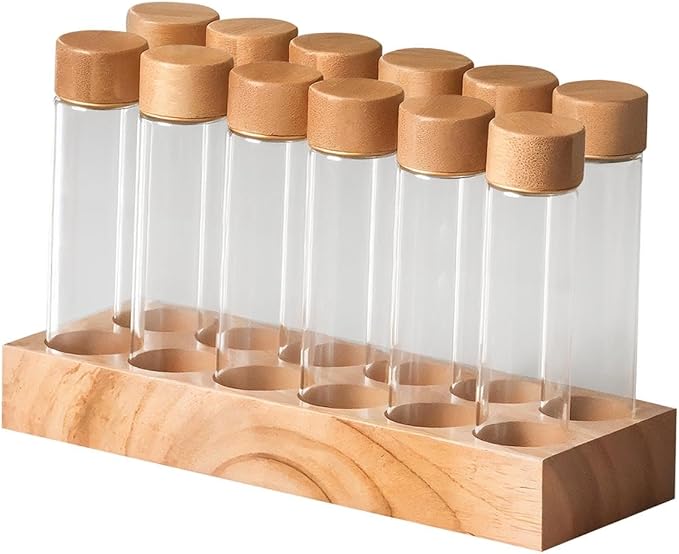 Glass Coffee Beans Storage Containers Single Bean Storage Tubes Coffee Bean by Fonowx