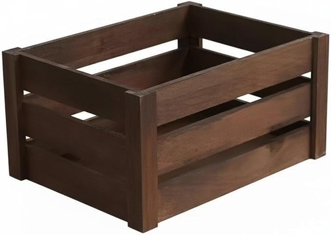 Wooden Storage Crate Multi Use Plant Holder Crate Decorative Wood Display Boxes by Unknown