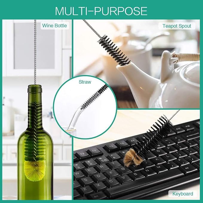 16in Bendable Bottle Brush, Long Handle Bottle Cleaning Brush - Image 5