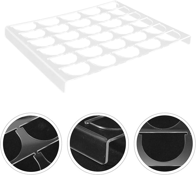 TEHAUX Acrylic Coffee Capsule Holder Rack – 30 Slots Organizer - Image 3