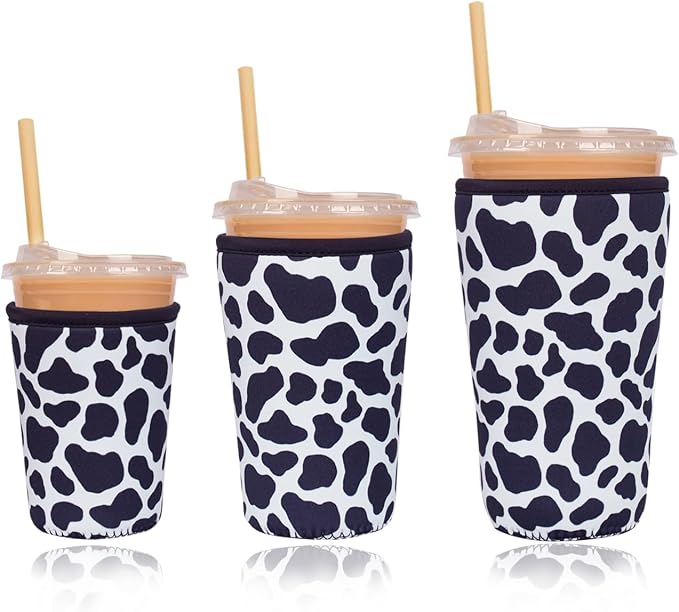 Reusable Insulated Neoprene Iced Coffee Cup Sleeve, Durable Drink Sleeve by Unknown