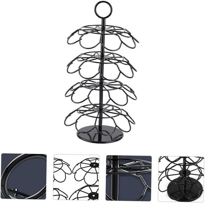 Alipis Coffee Capsule Storage Rack 4-Layer Creative Rotating Organizer - Image 2