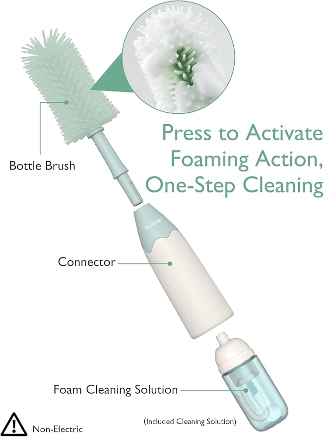 Momcozy Bottle Brush Kit with Push-Press Foam Design - Image 2