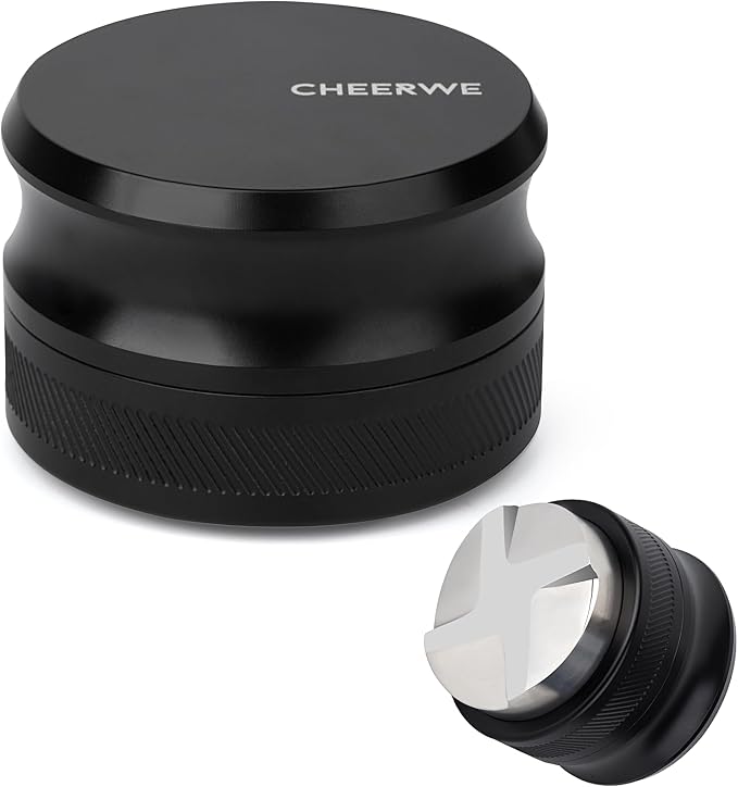 51mm Espresso Distribution Tool, Gravity Coffee Distributor, Adjustable Depth by CHEERWE
