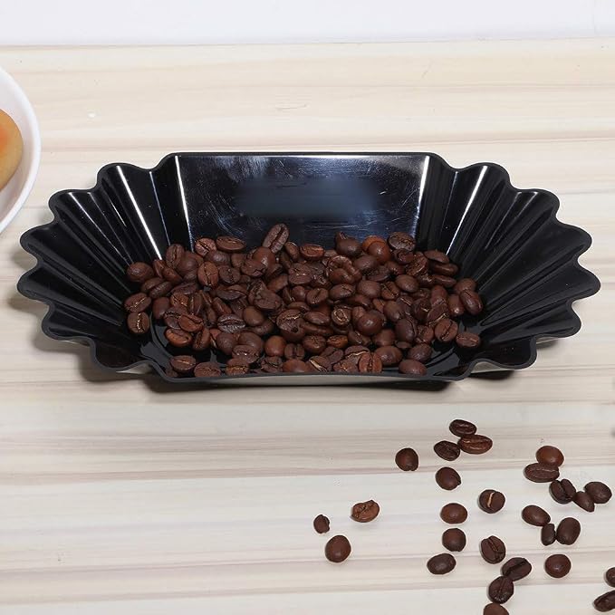 GLOGLOW Tray Coffee Bean Tray, Food Grade PP Plastic Display Dish, Heat Storage - Image 3