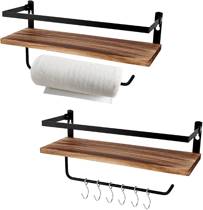 PHUNAYA Floating Shelves, Wall Mounted Shelf by PHUNAYA