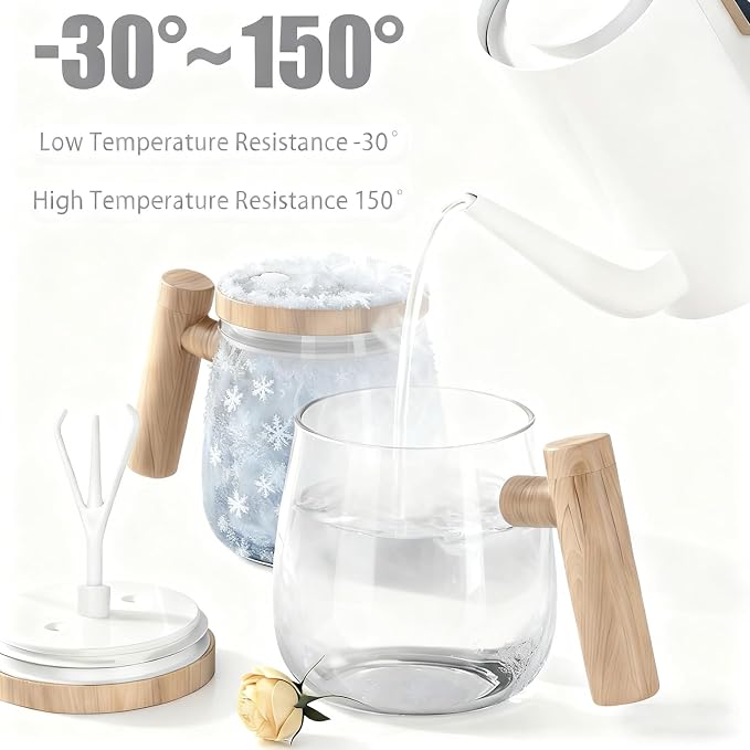 Automatic Stirring Mug, Glass Self Stirring Cup - Image 4