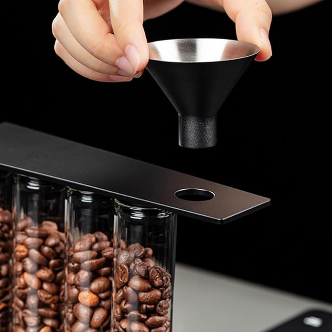 TOPINCN Single Dose Coffee Bean Storage Tubes Coffee Bean Cellar Glass Storage - Image 6