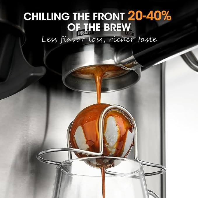 AIEVE XL Espresso Cooling Ball, 2 Pack Upgraded Large Coffee Chiller, Stainless - Image 2