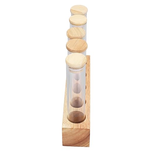 Coffee Bean Jars Canisters Solid Wood Base Airtight Storage Containers Single - Image 7