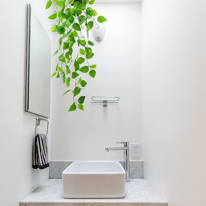 LOYWREE 3 Pack Small Artificial Hanging Plants - Image 4