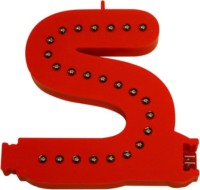 M&T Displays LED Marquee Letter Lights Modular Red Light Up Alphabet Initial S by MTDisplays