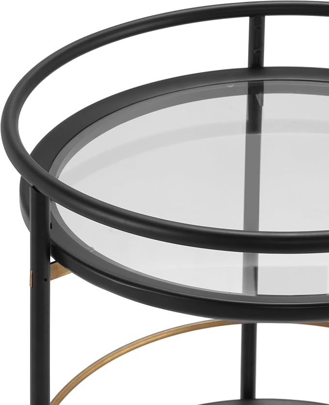 GDFStudio Modern Round Bar Cart - Image 6