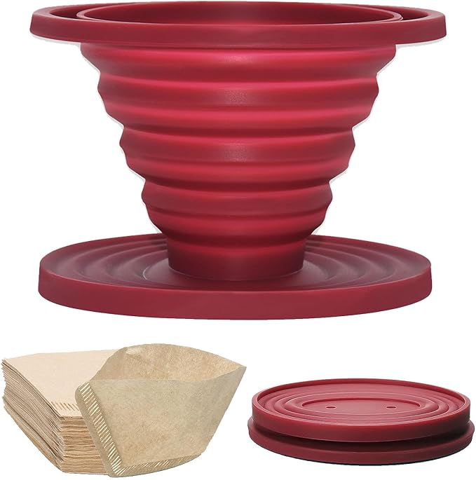 Collapsible Pour Over Coffee Dripper Set by WelcometoBuRuiJi