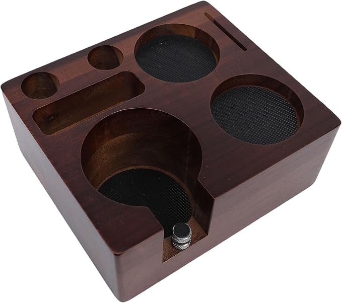 Elegant Walnut Finish Coffee Handler Station Equipment - Image 7