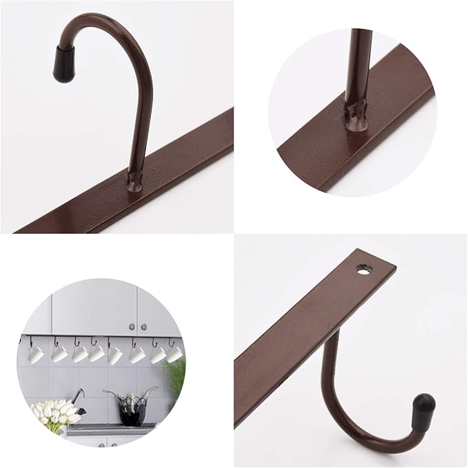 MOCOUM Under Cabinet Coffee Cup Holder, Kitchen Utensil Display - Image 4