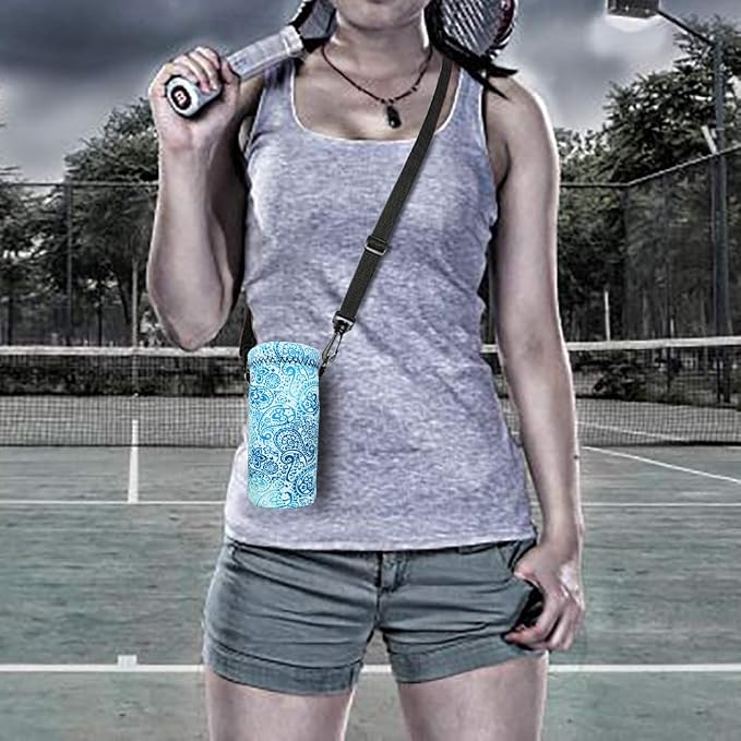 AUPET Water Bottle Bag Carrier, 24oz/32oz Insulated Neoprene bottle Sling - Image 3