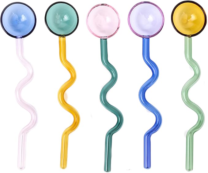 Clear Glass Stirring Spoons Transparent Crystal Teaspoons Milk Cocktail Cold by TMXAOK