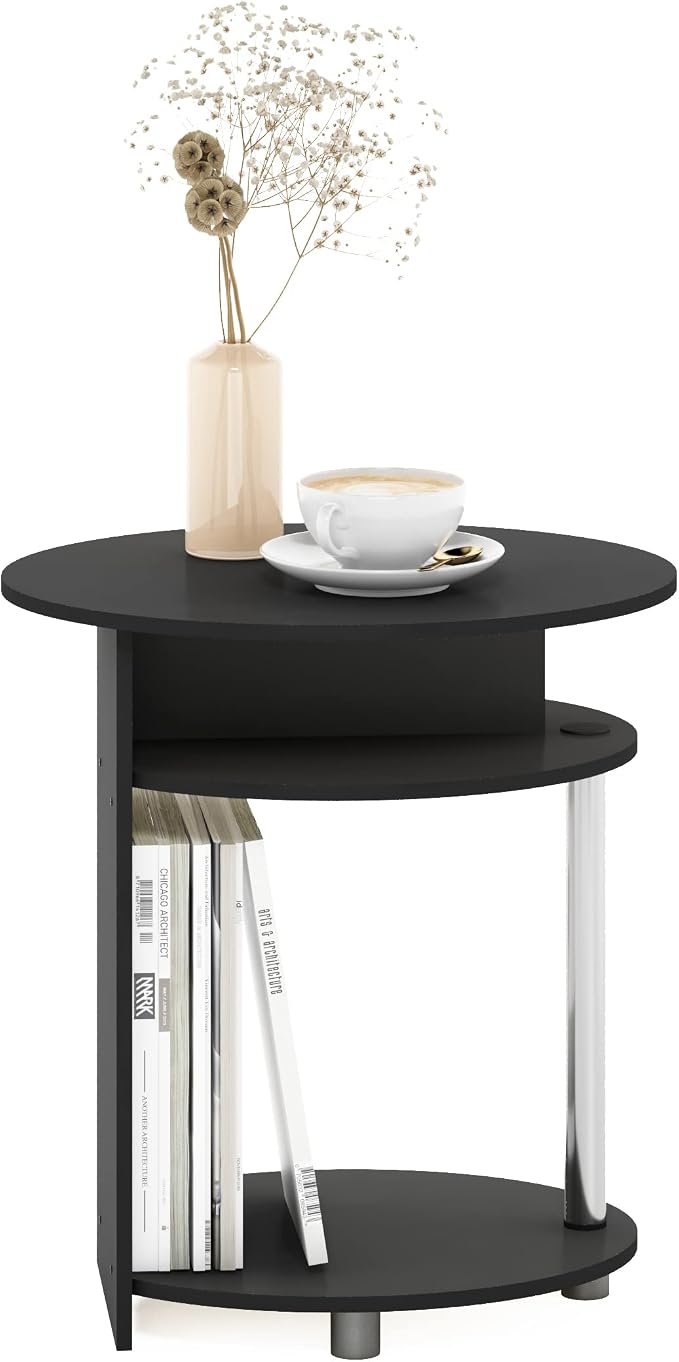 Furinno JAYA Simple Design Oval End Table - Image 4