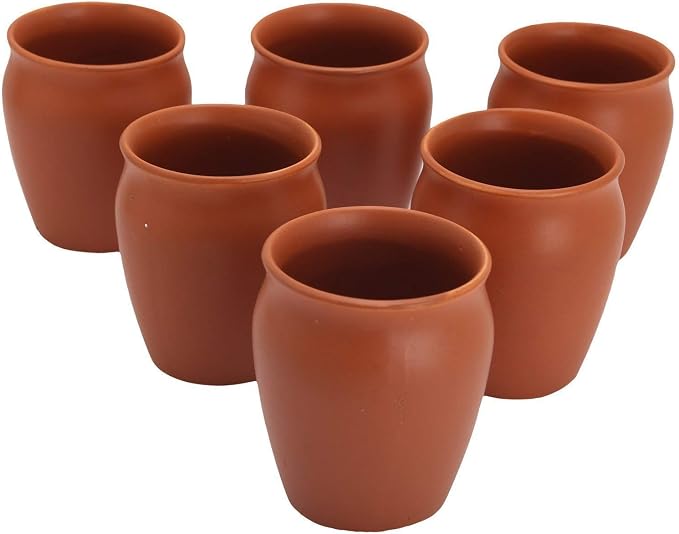 kullad chai Cup Mitti Clay Kulhad Kullad Cups Coffee Mug, Chai Tea Cup. Colour: by Unknown