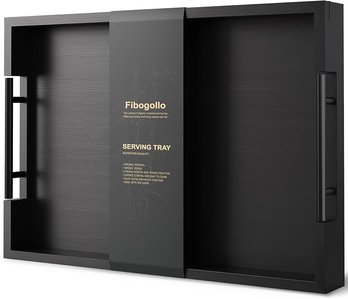 Fibogollo Bamboo Serving Tray by Fibogollo
