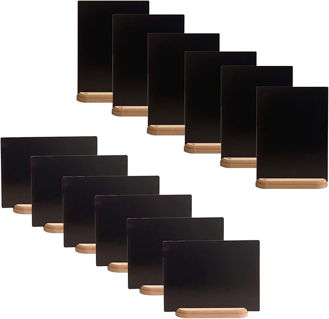 12 Pack Small Chalkboard Signs - Image 3