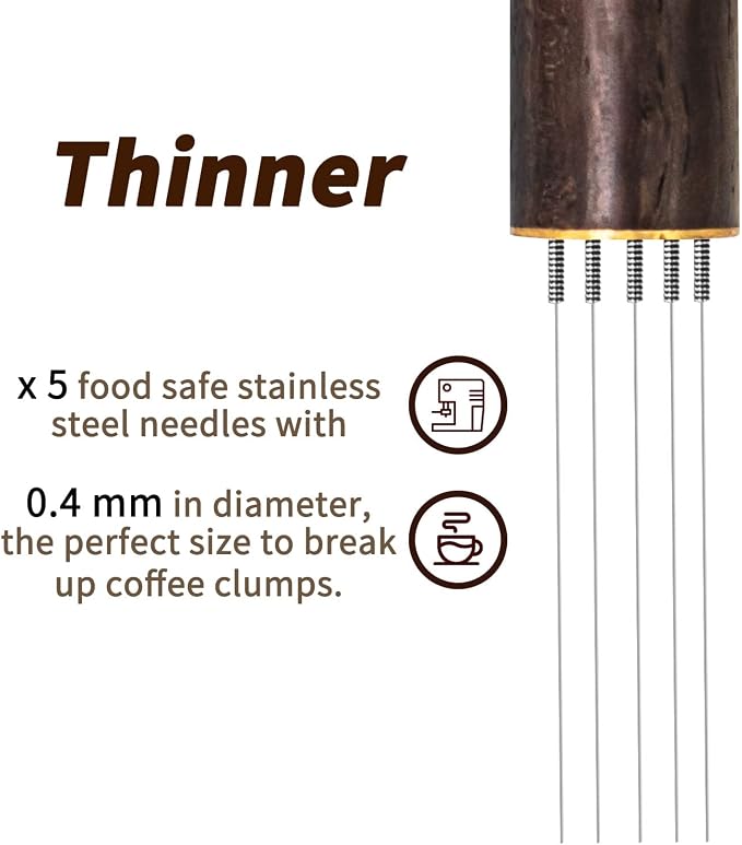 Zolunu Espresso Coffee Stirrer 5 Needles 0.4mm Espresso Distribution Tools - Image 6