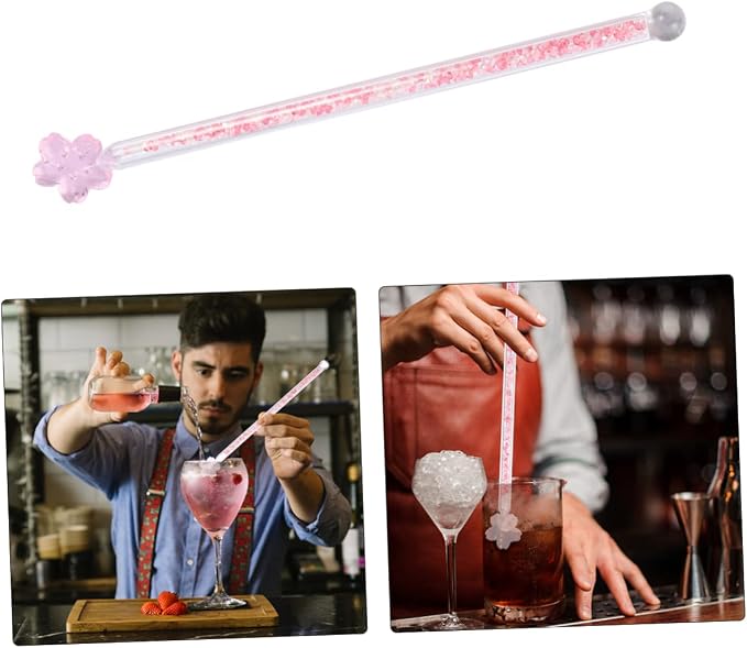 Harden Glass Sticks Stirrer Rod 6 Pack Cocktail Picks Bar Tools Drink Stirrer - Image 4