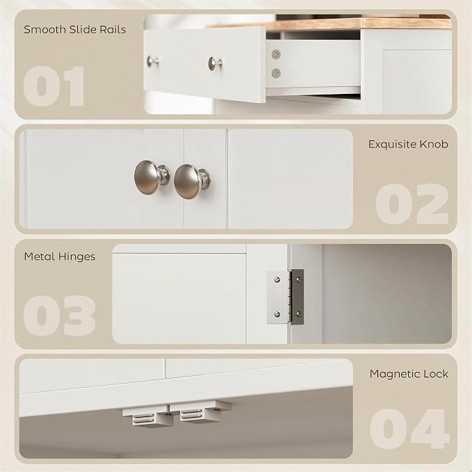 HOMCOM Sideboard Buffet Cabinet - Image 8