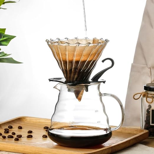 Cabilock 1set Portable Manual Coffee Strainer Funnel - Image 4