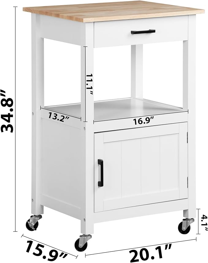 ZENY Rolling Kitchen Island Cart - Image 7