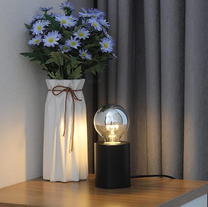 XININSUN Dimmable Half Chrome Light Bulb, Anti Glare LED Light Bulbs, G25 Globe - Image 3