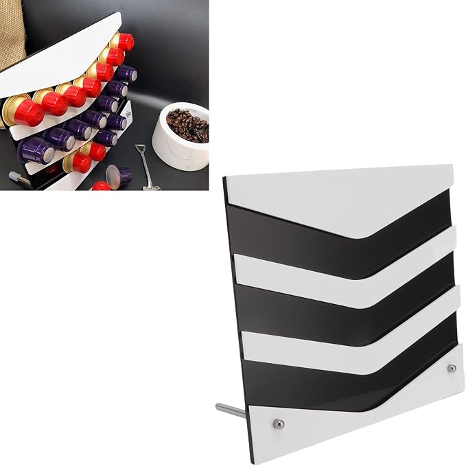 Coffee Pod Organizer Rack, 9 X 7.9in Large Capacity Acrylic Capsule Holder - Image 7